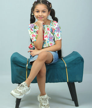 Girls Floral Top