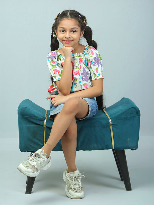 Girls Floral Top