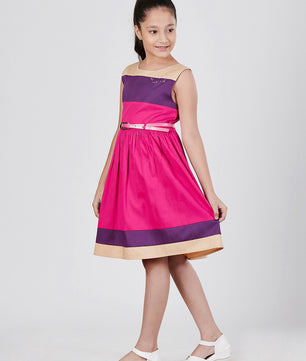Girls Color Block Dress
