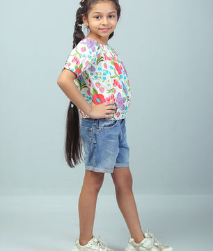 Girls Floral Top