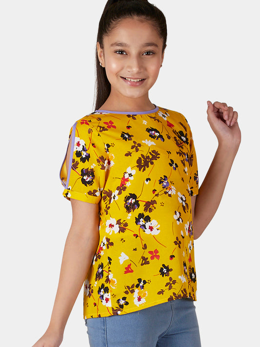 Girls Slit Sleeve Top