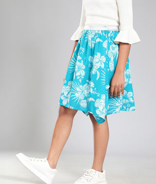 Girls Turquoise Green Skirt
