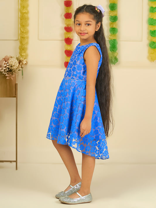 Girls Blue Party Dress