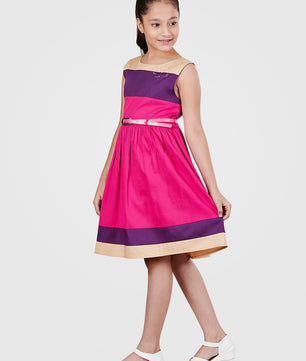 Girls Color Block Dress