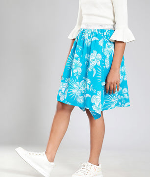 Girls Turquoise Green Skirt
