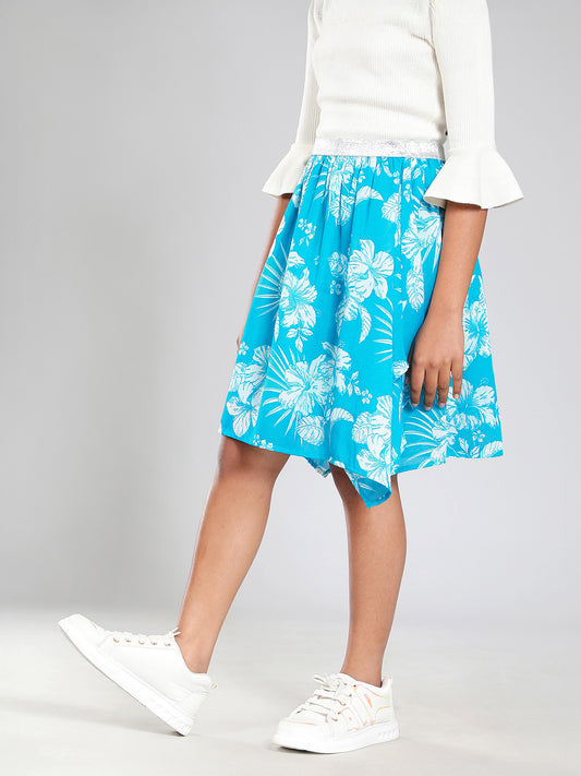 Girls Turquoise Green Skirt