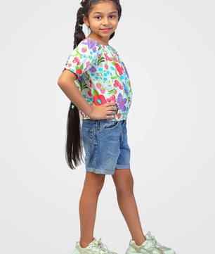Girls Floral Top