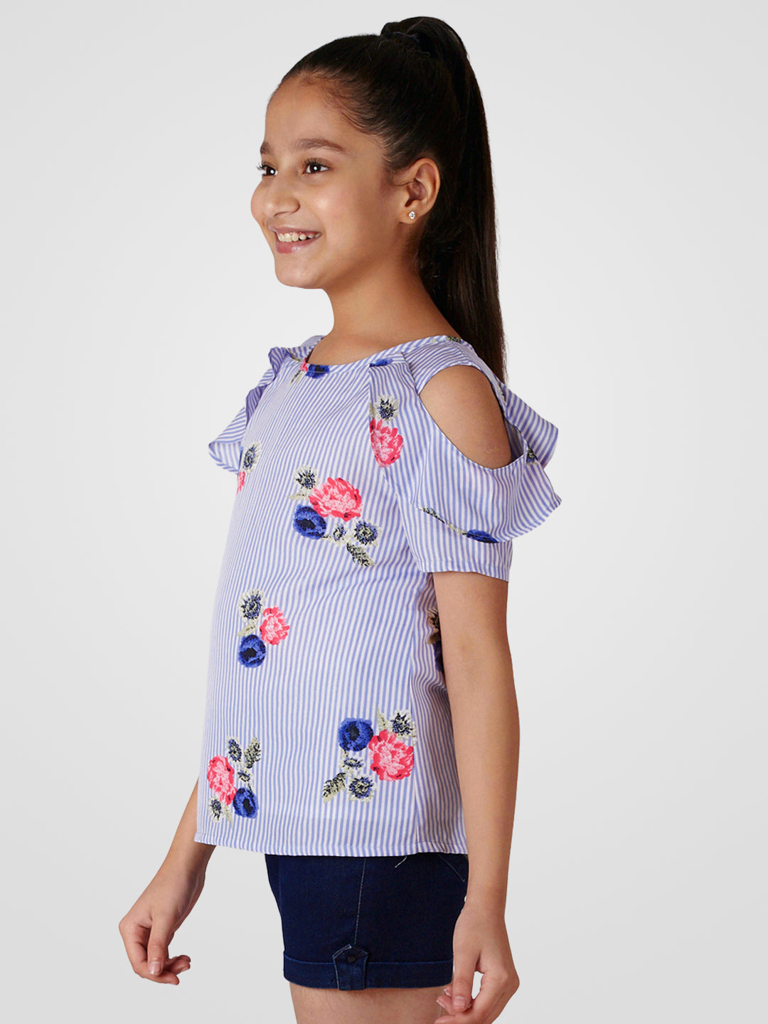 Girls Cold Shoulder Top