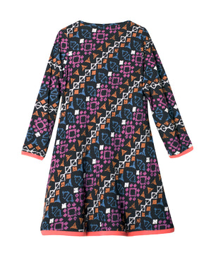 Girls Long Sleeve Knitted Cotton Dress