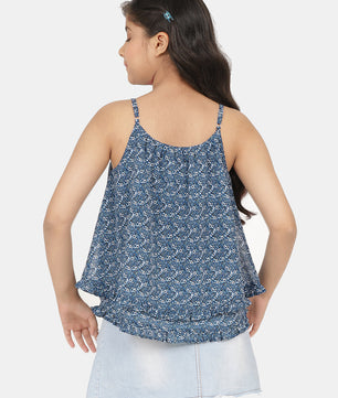 Girls Blue Georgette Top