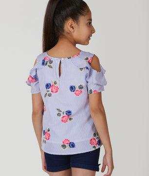 Girls Cold Shoulder Top
