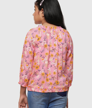 Girls Rayon Long Sleeves Top