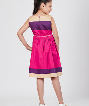 Girls Color Block Dress
