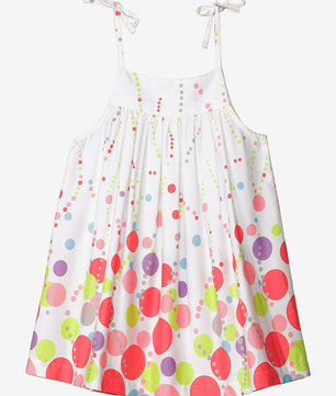 Girls Shoulder Strap Cotton Dress