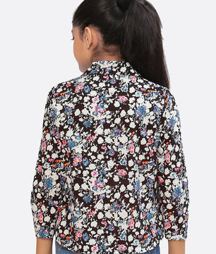 Girls Shirt Style Cotton Top