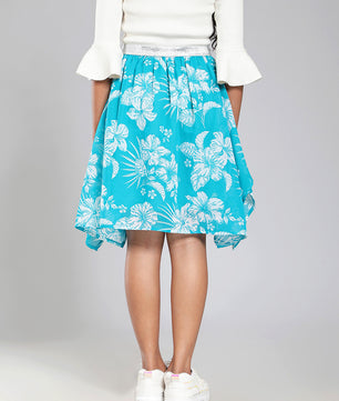 Girls Turquoise Green Skirt