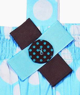 Toddler Girls Polka Dots Cotton Romper