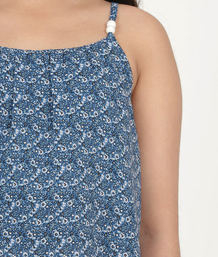 Girls Blue Georgette Top