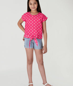 Girls Waist Tie Top