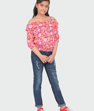 Girls Off Shoulder Top