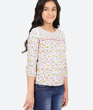 Girls Long Sleeves Cotton Top