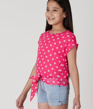 Girls Waist Tie Top