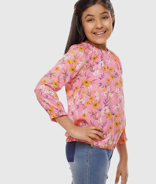 Girls Rayon Long Sleeves Top