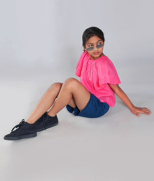 Girls Pink Cotton Top